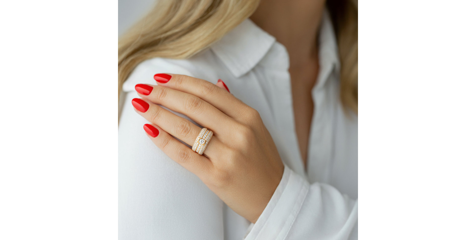 Prsten s diamanty Clarissa