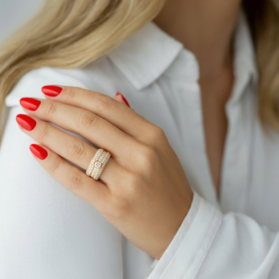 Prsten s diamanty Clarissa