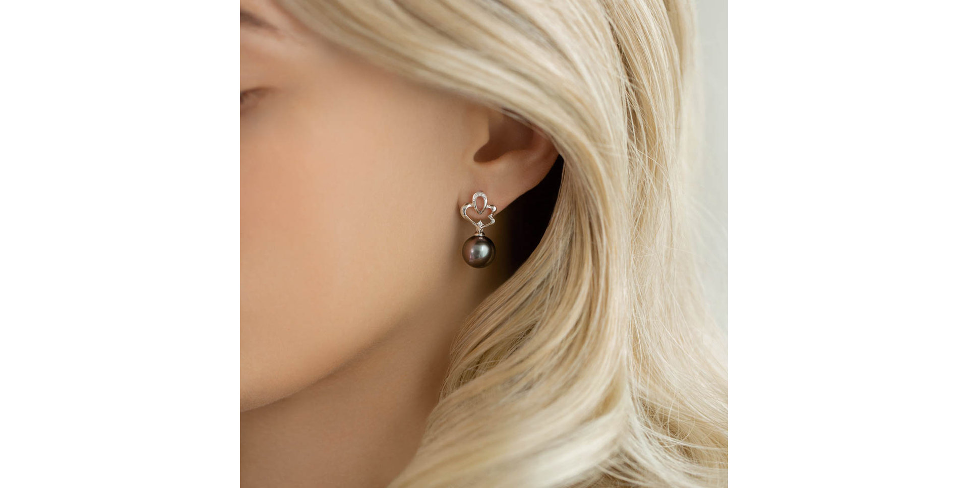 Náušnice s perlou a diamanty Elysian Ocean