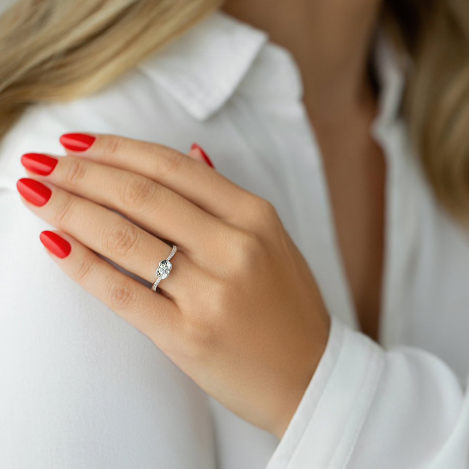 Prsten s diamanty Midnight Madame