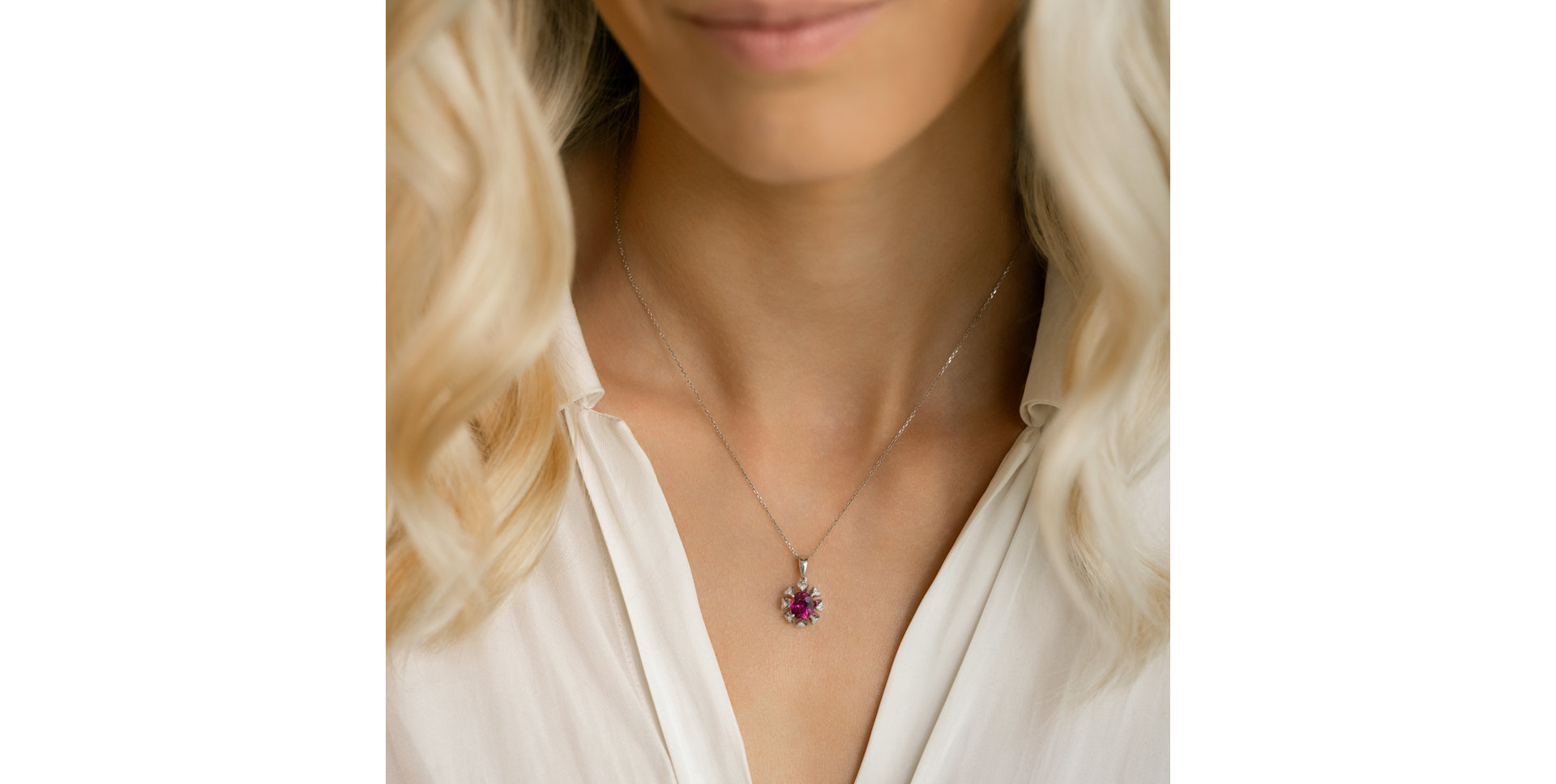 Přívěs s turmalinem a diamanty Fashion Queen