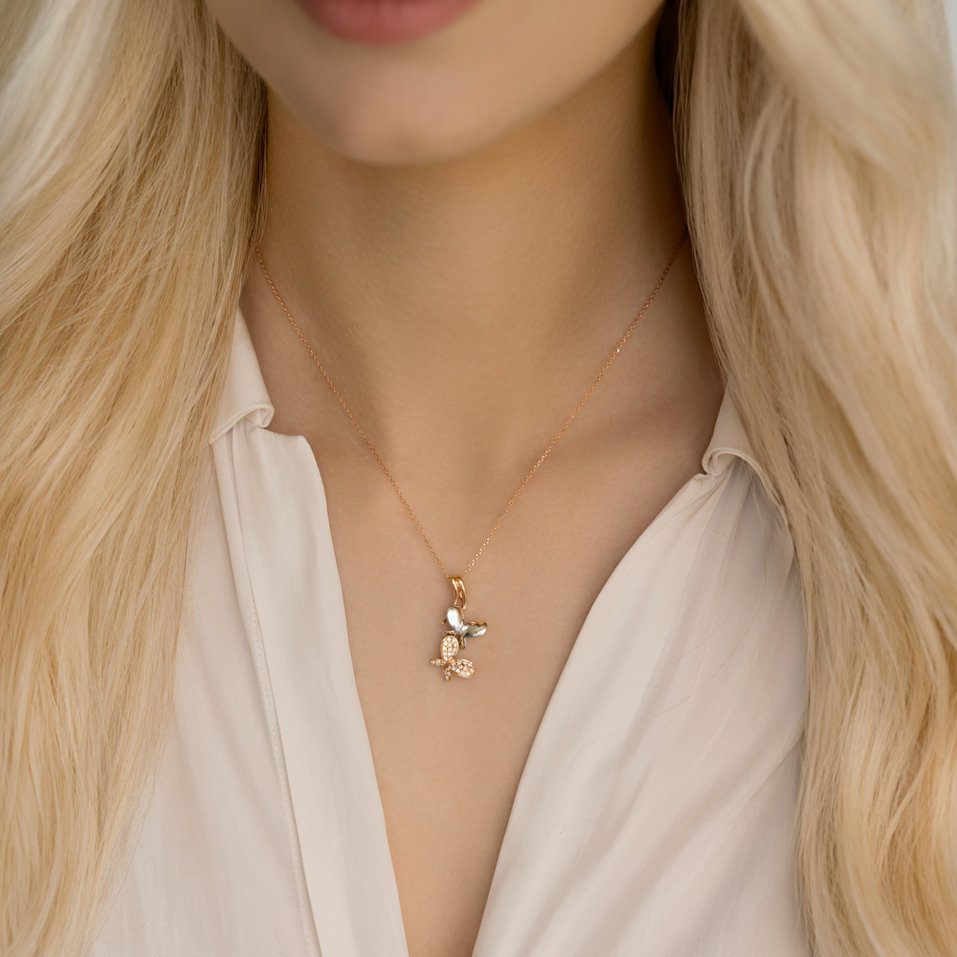 Přívěs s diamanty Butterfly Sin