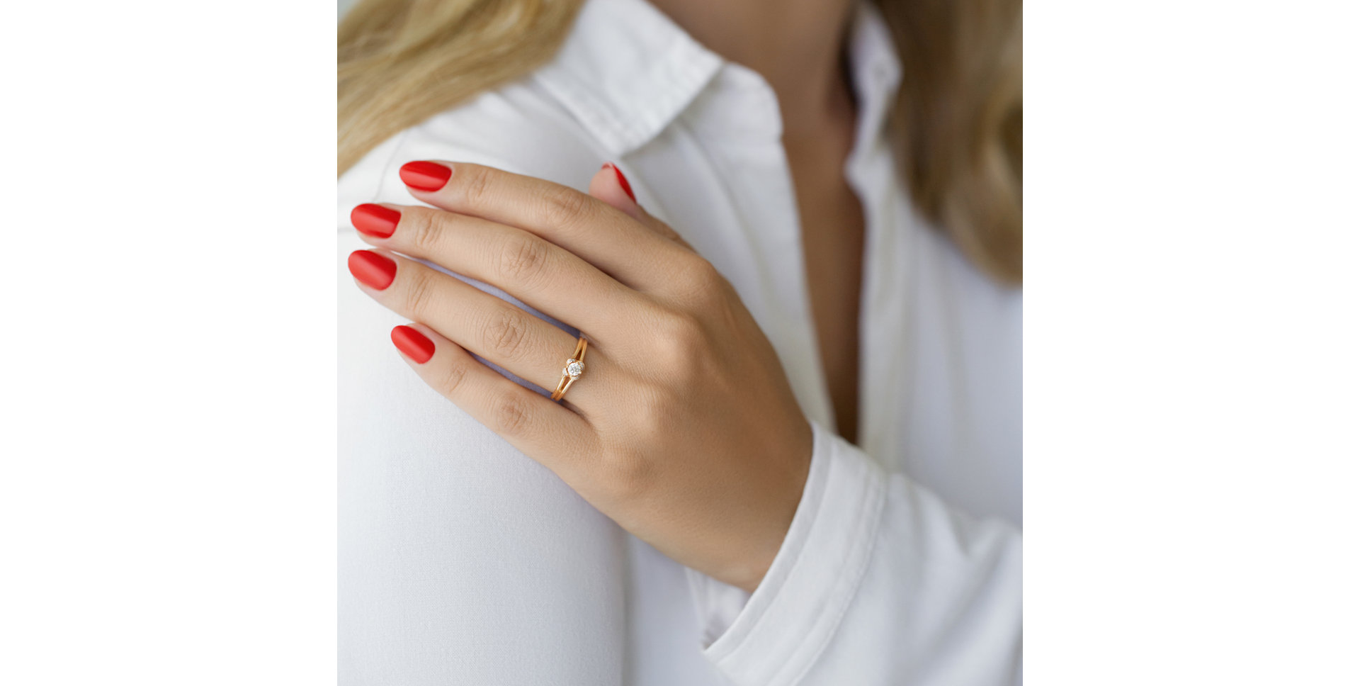 Prsten s diamanty Graceful Amour