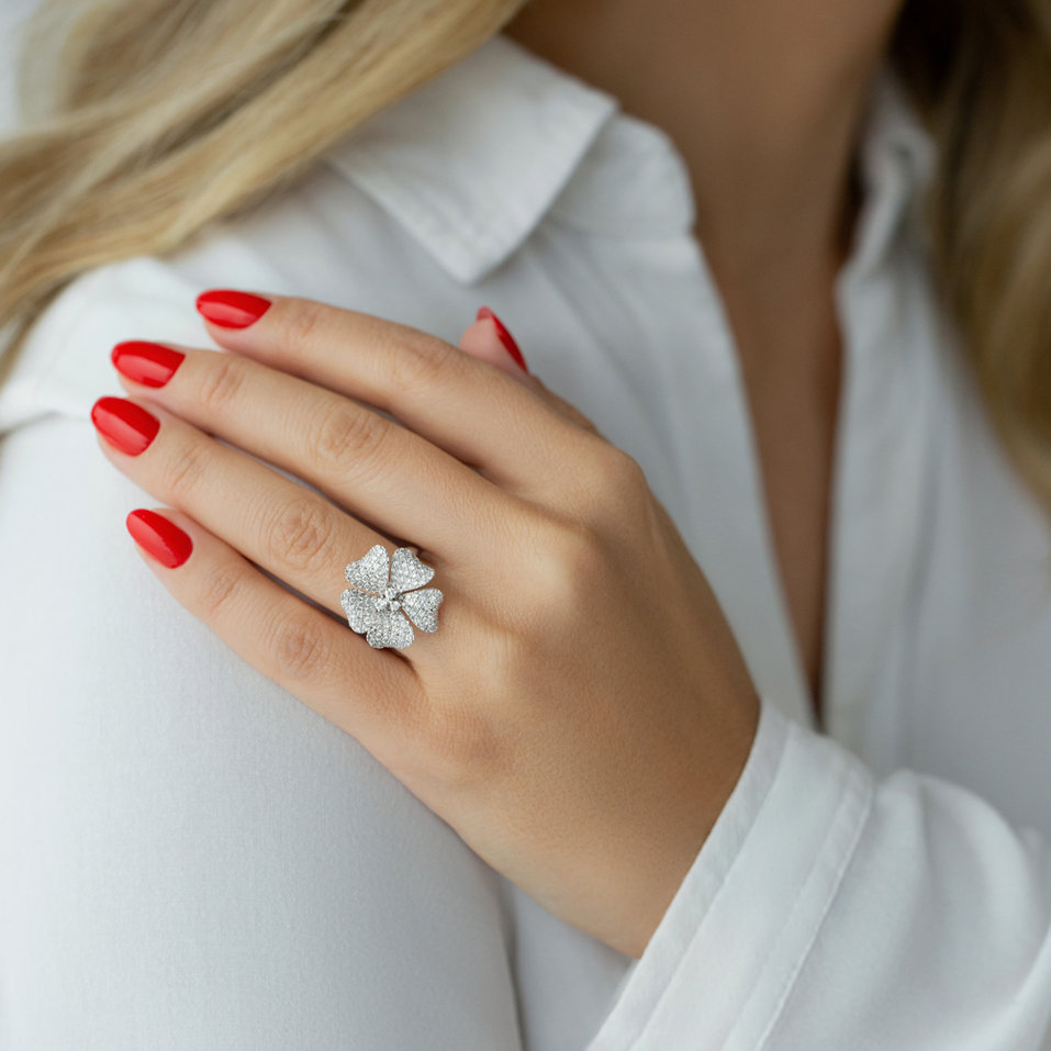 Prsten s diamanty Diamond Lily