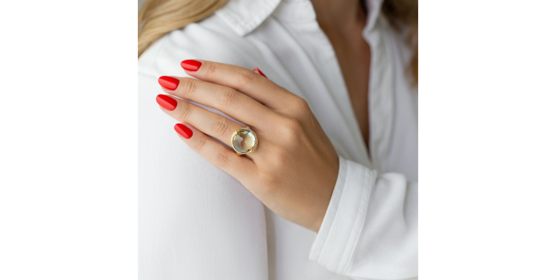 Prsten s ametystem a diamanty Lake Kingdom