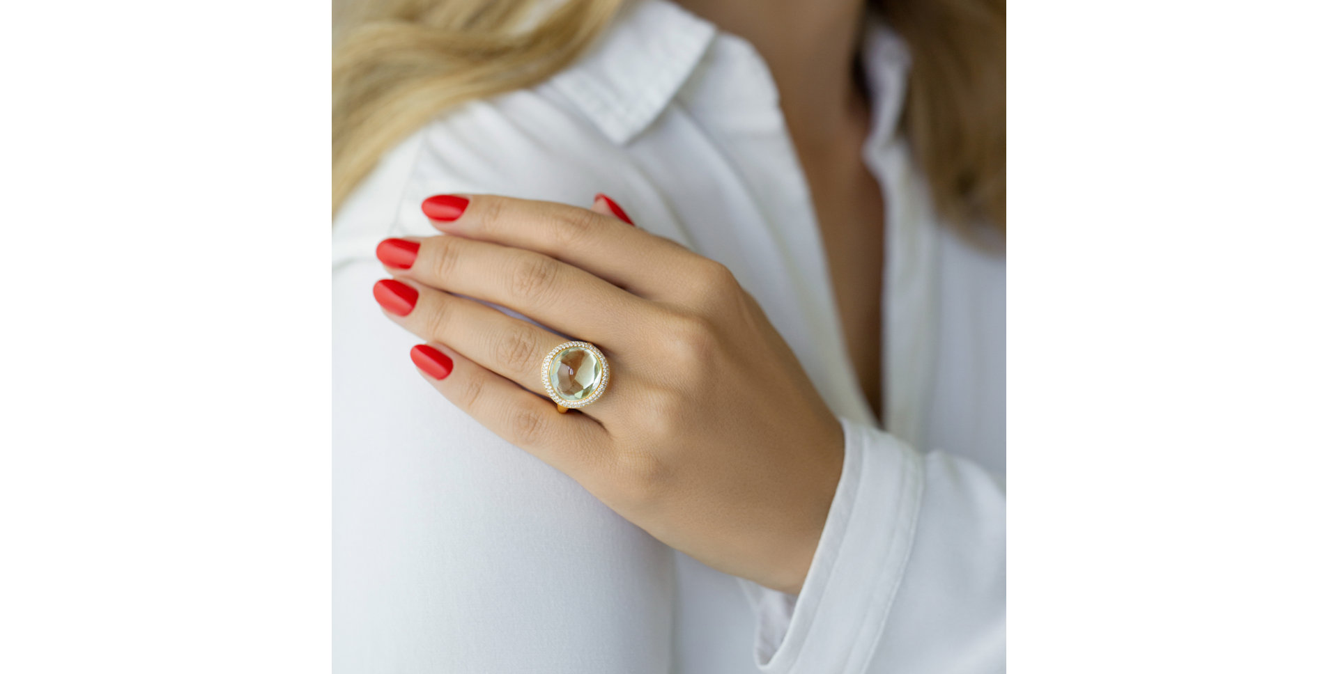 Prsten s ametystem a diamanty Secret Lake