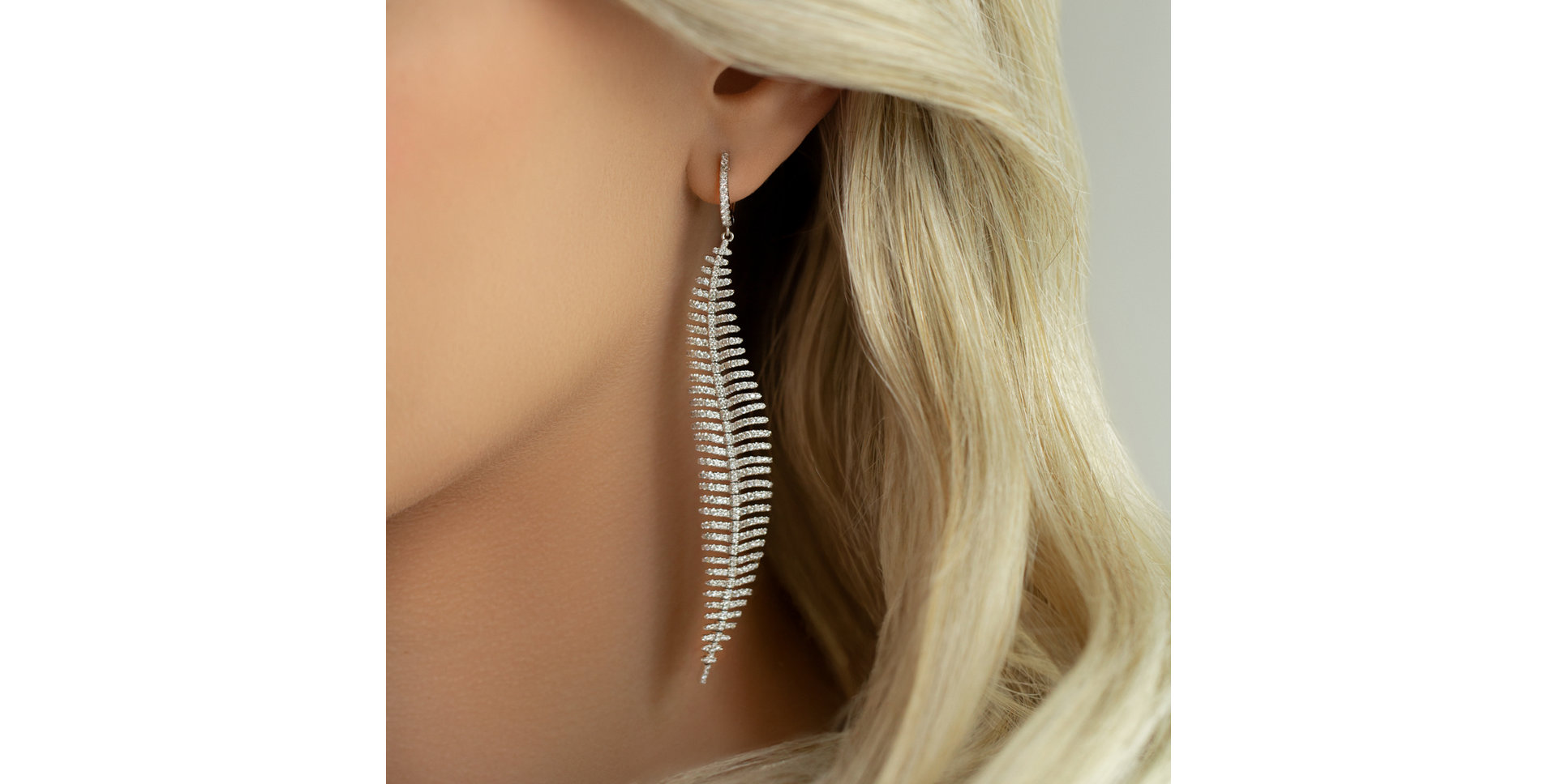 Náušnice s diamanty Arctic Angel