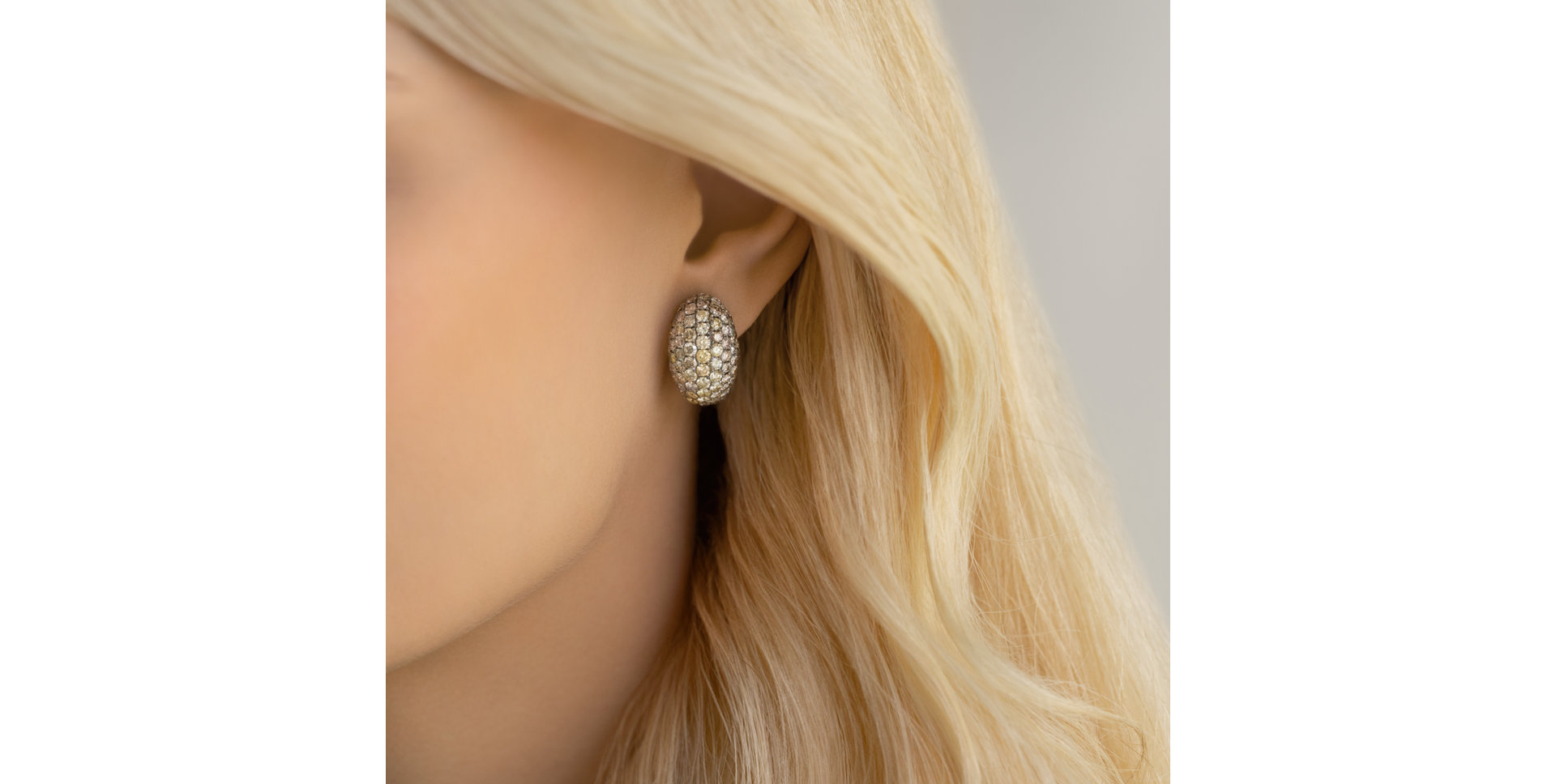 Náušnice s hnědými diamanty Angel Symphony