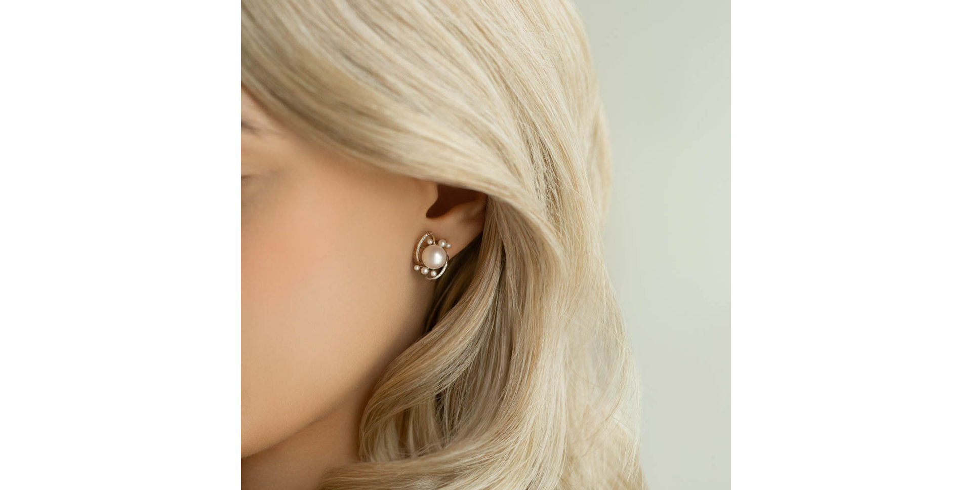 Náušnice s perlami a diamanty White Desire