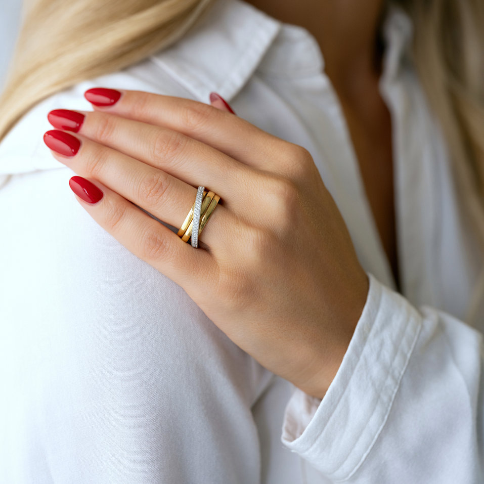 Prsten s diamanty Elegnat Pleasure