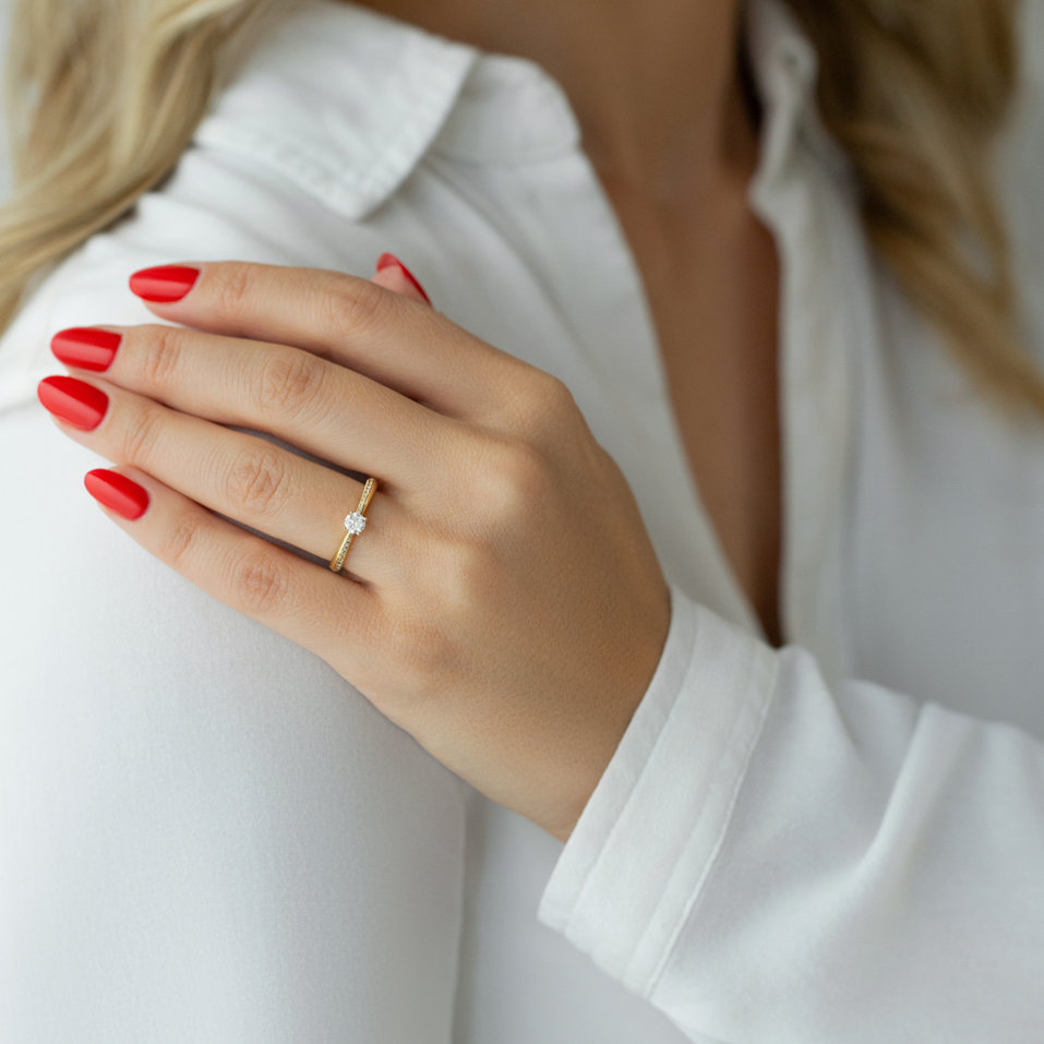 Prsten s diamanty Love Comet