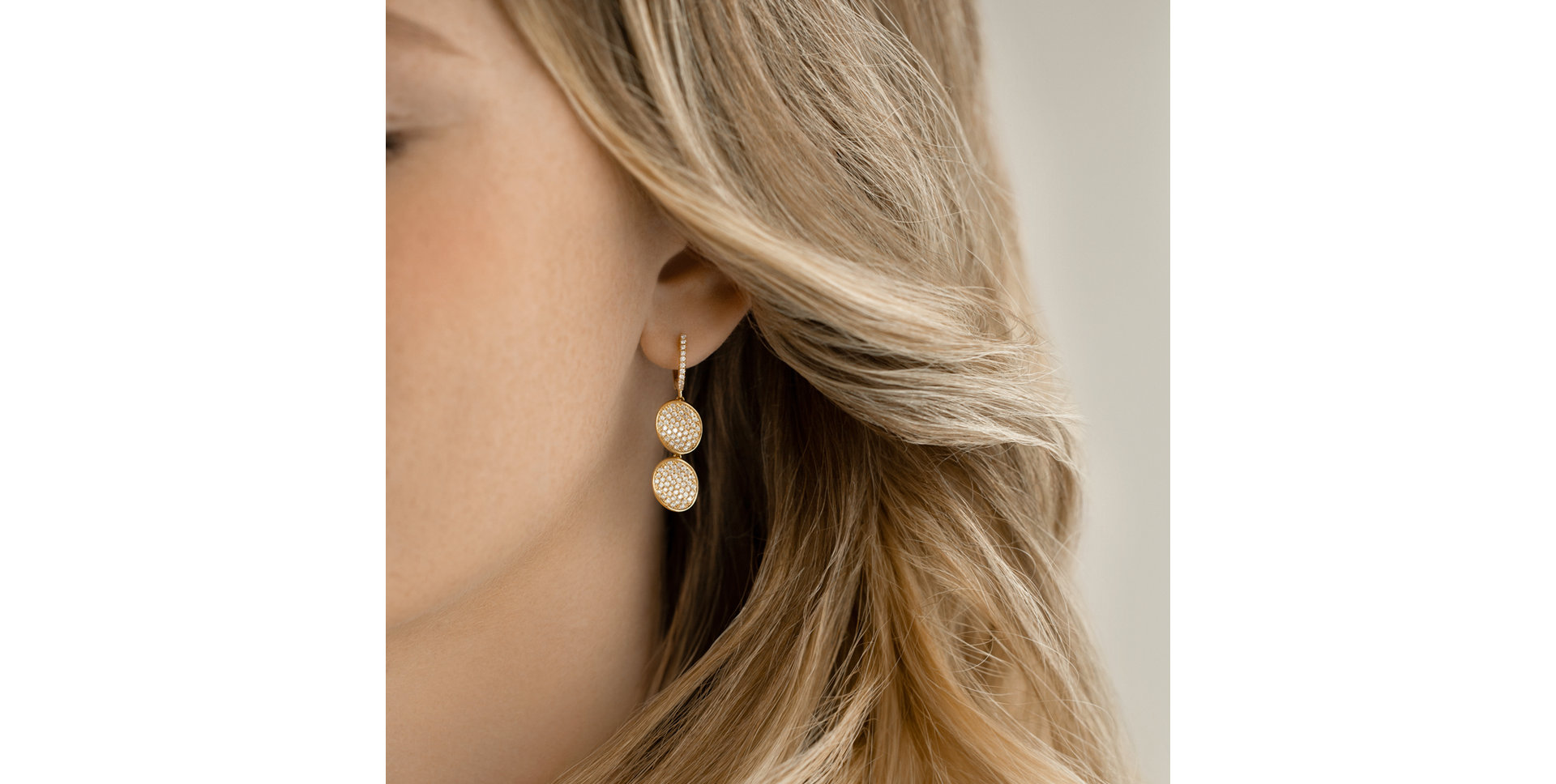 Náušnice s diamanty Huette