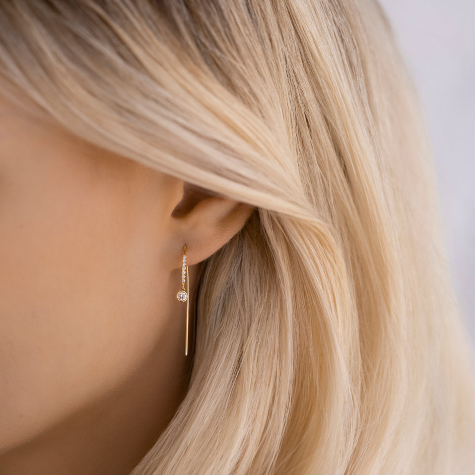 Náušnice s diamanty Akilah