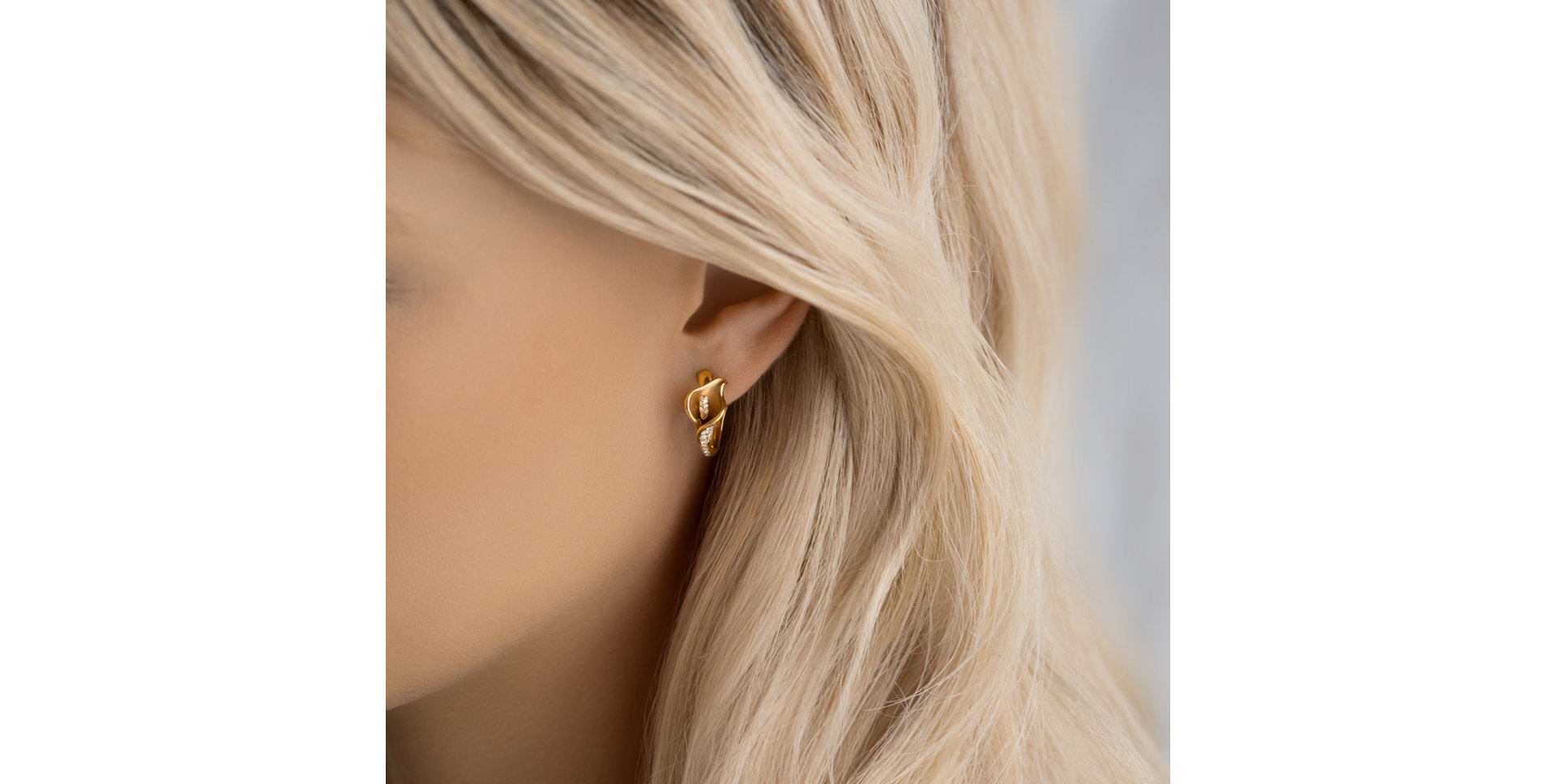 Náušnice s diamanty Sunshine Bloom