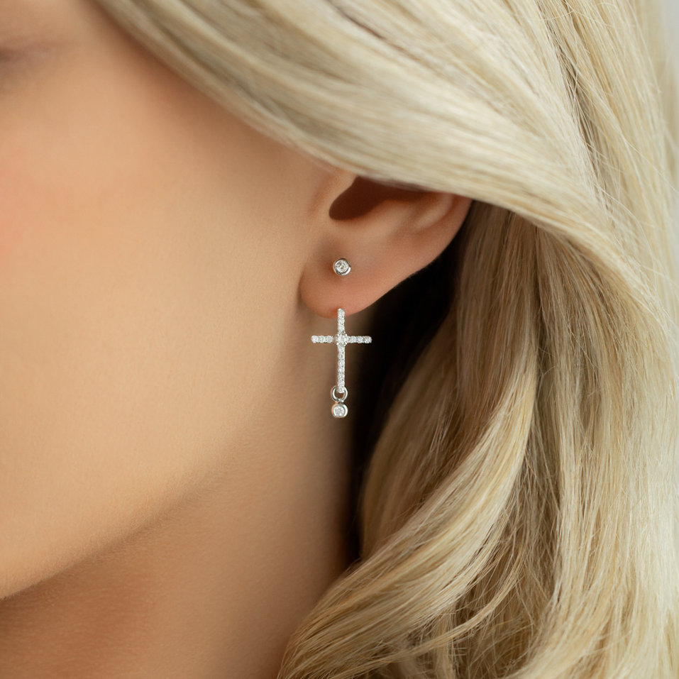 Náušnice s diamanty Charmian