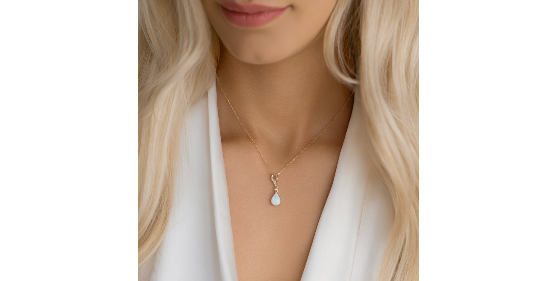 Přívěs s opálem a diamanty Perfect Disposition