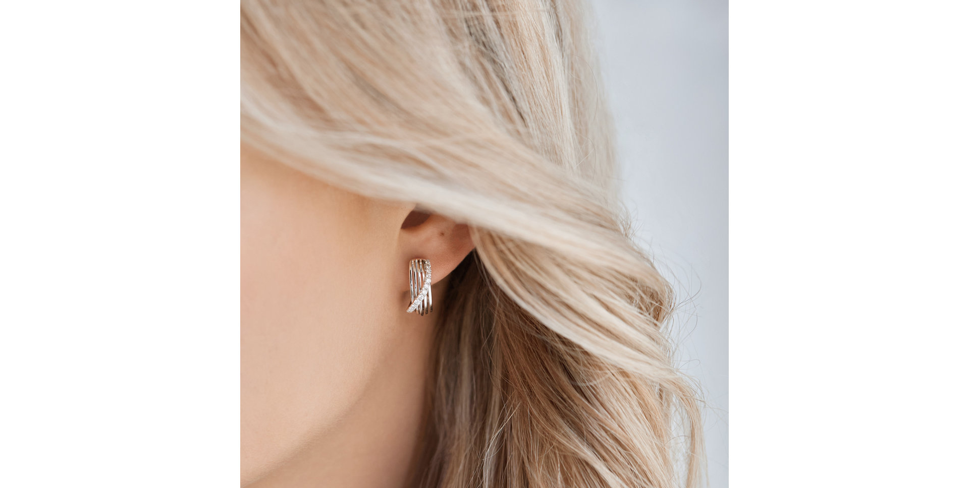 Náušnice s diamanty Fresh Waves