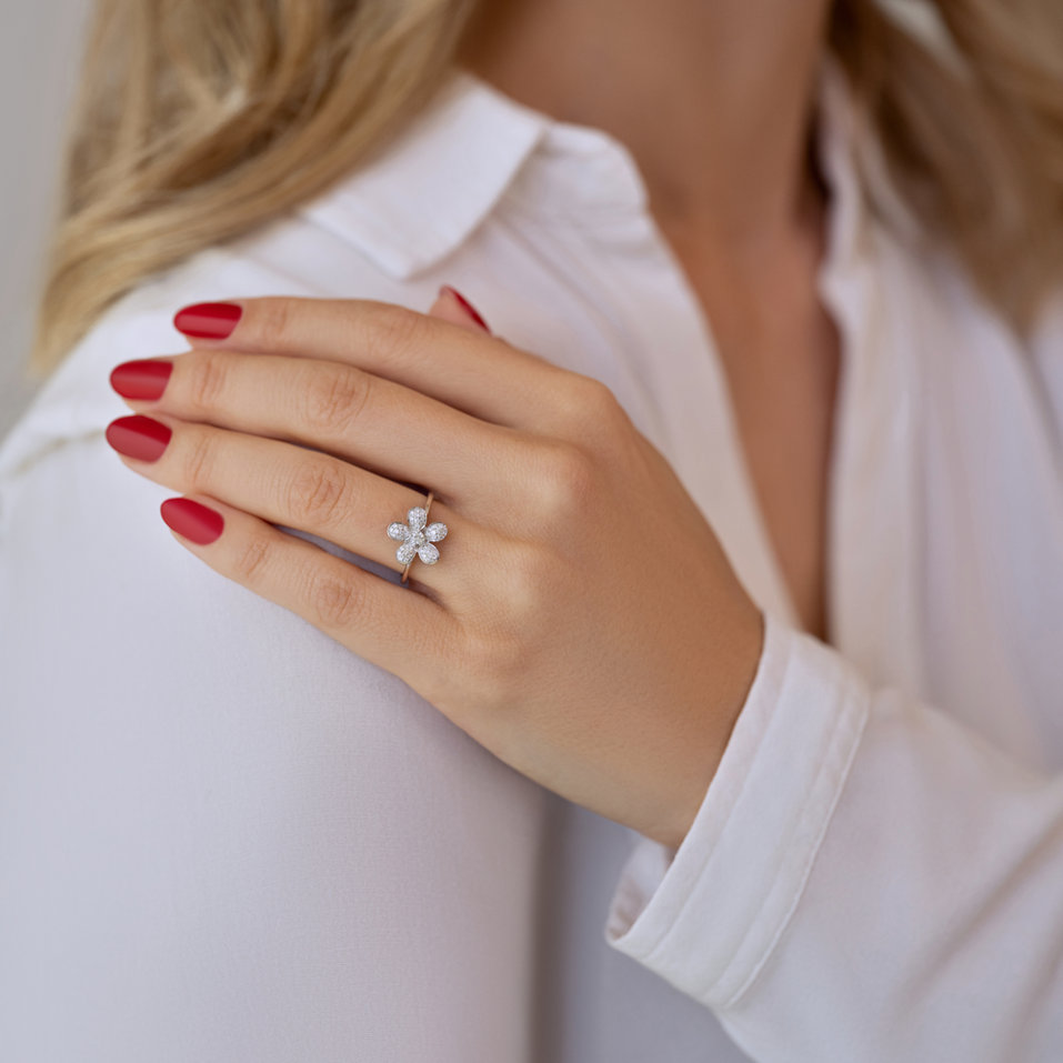 Prsten s diamanty Florene