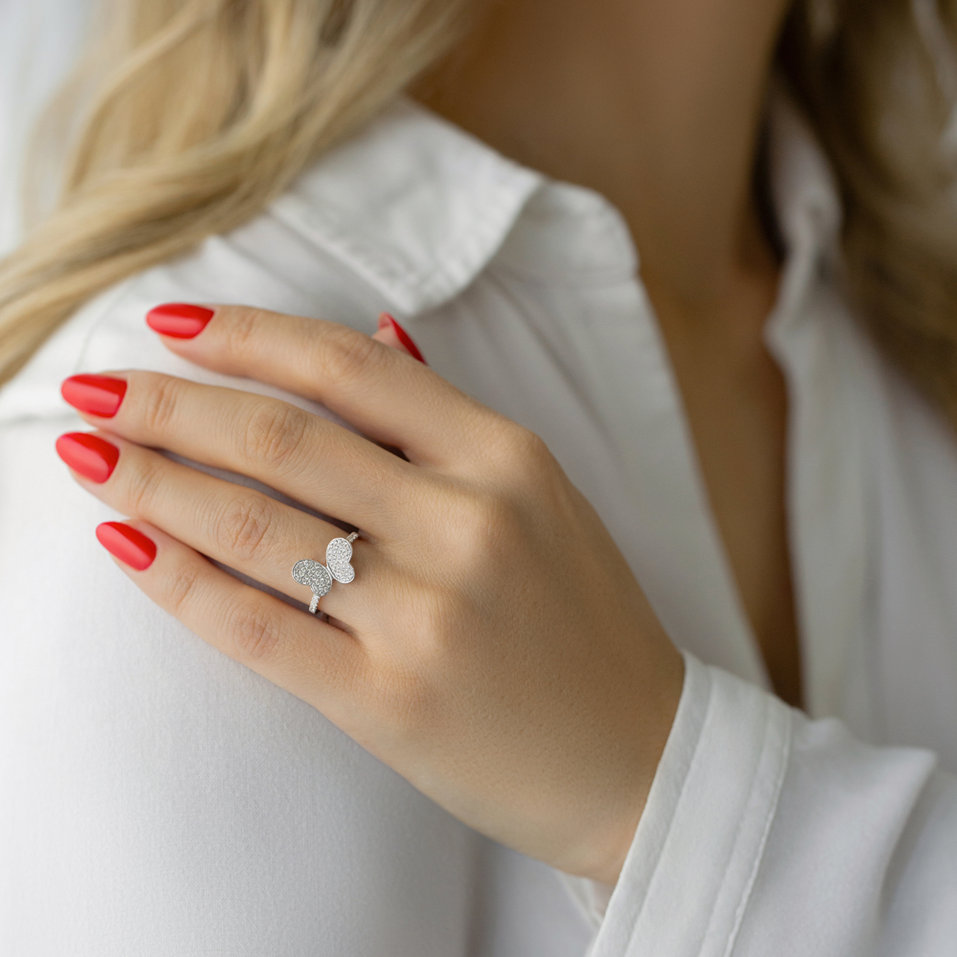 Prsten s diamanty Wings of Divinity