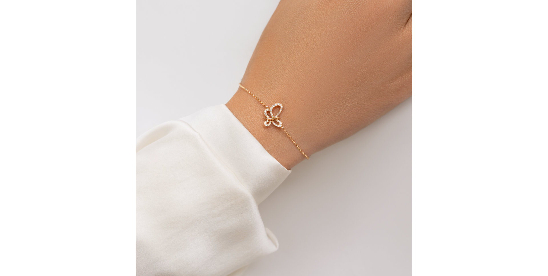 Náramek s diamanty Aurora Wings