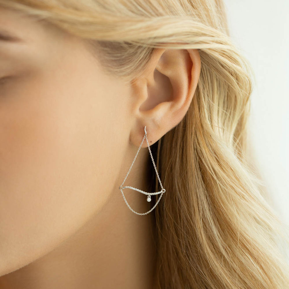 Náušnice s diamanty Dazzling Allure