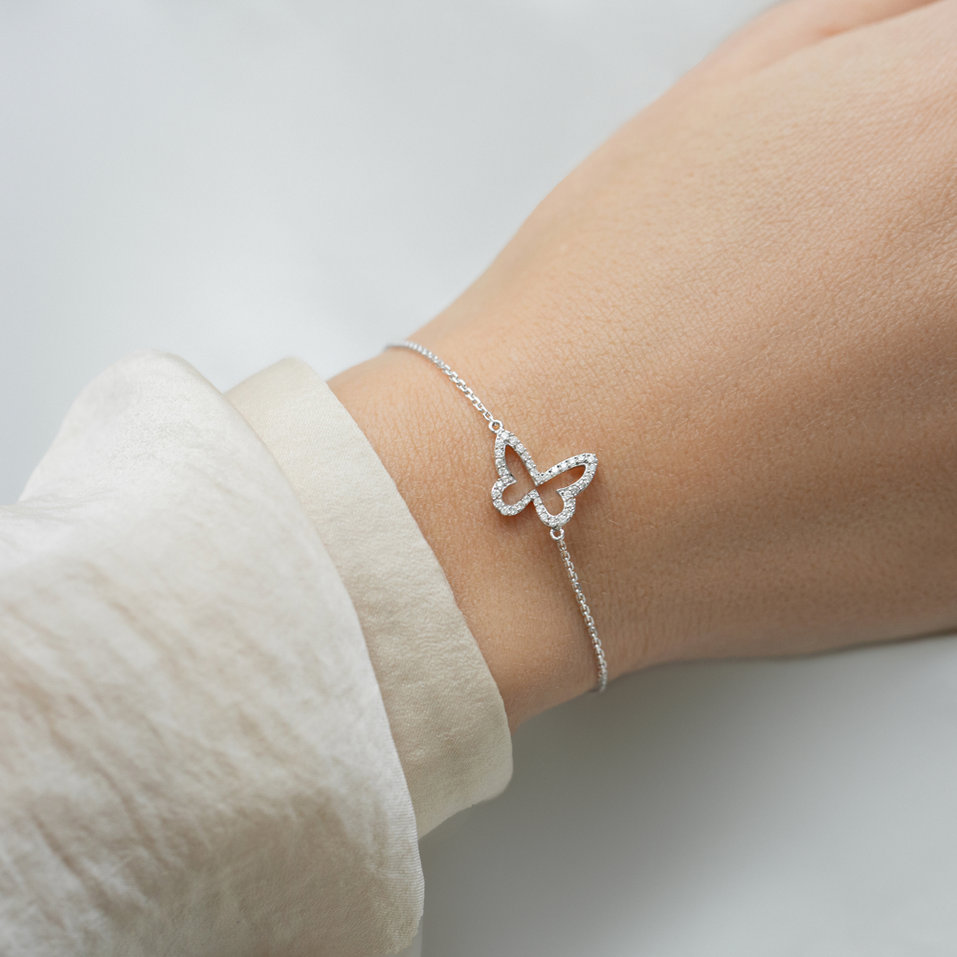 Náramek s diamanty Radiant Wings