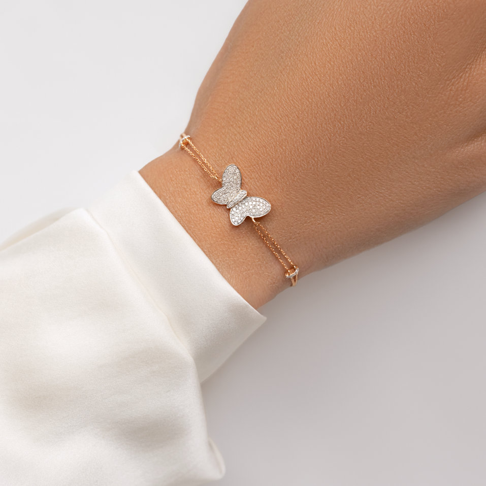 Náramek s diamanty Fancy Wings