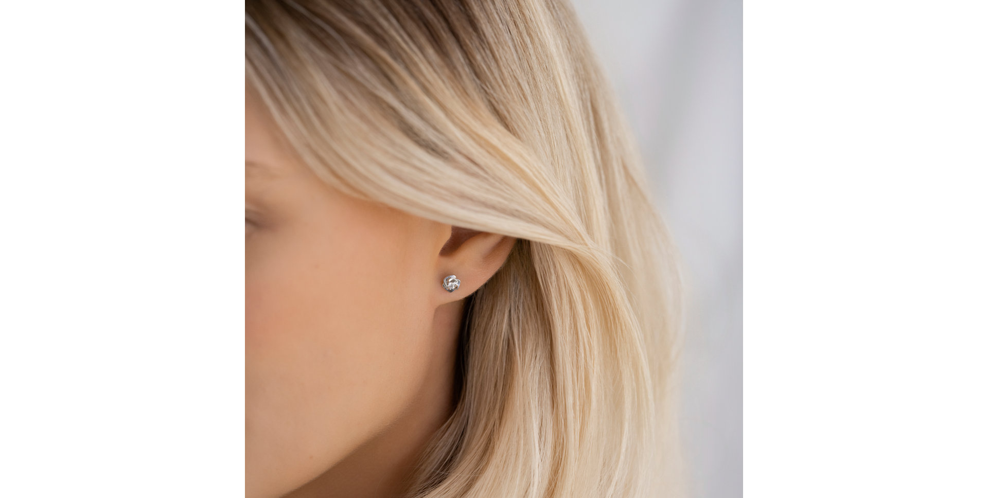 Náušnice s diamantem Sweet Poem