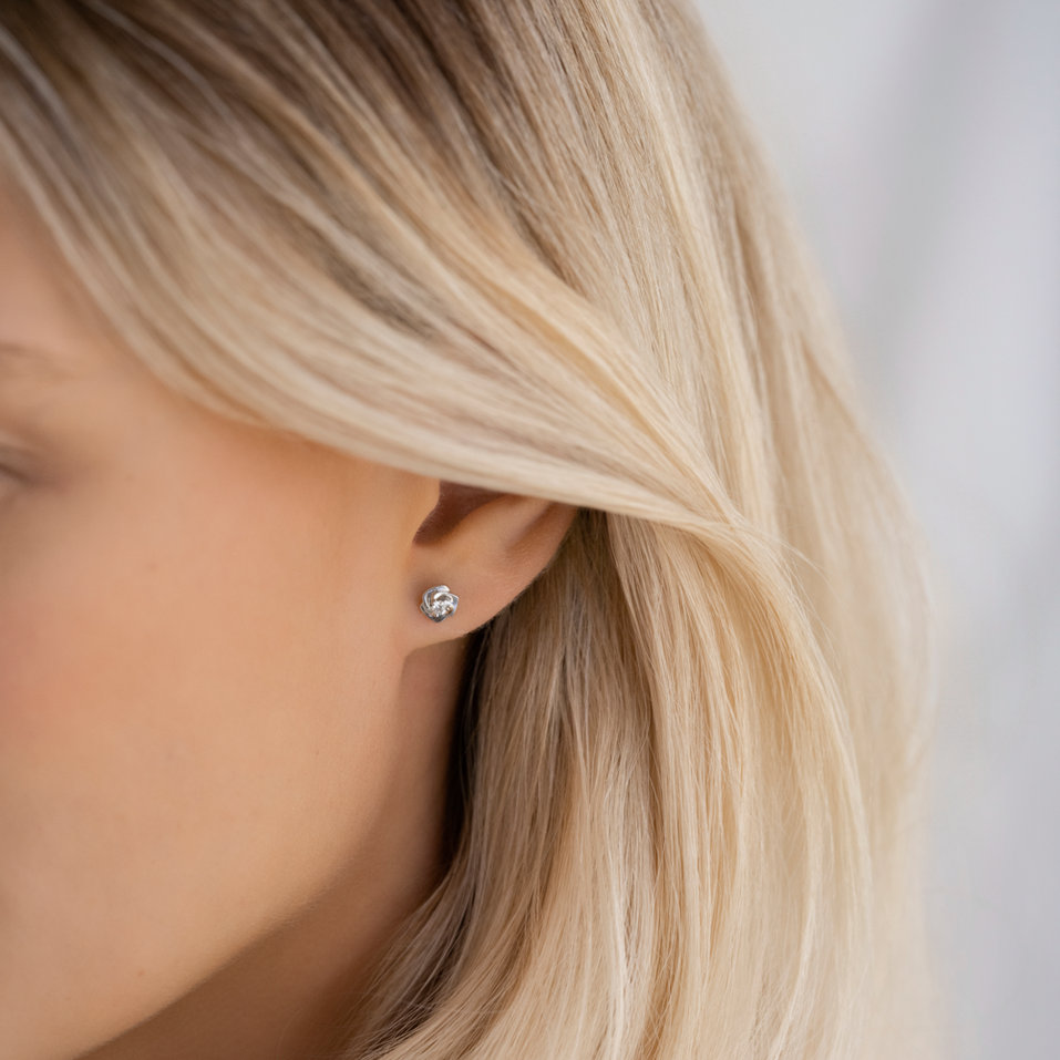 Náušnice s diamantem Sweet Poem