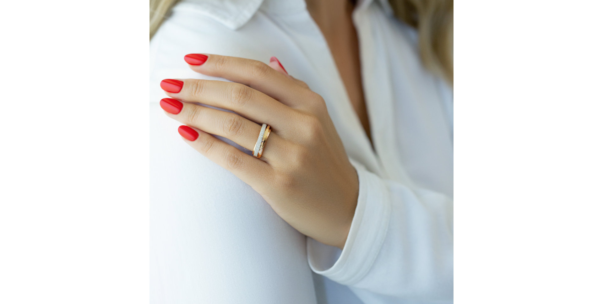 Prsten s diamanty Dream Ribbon