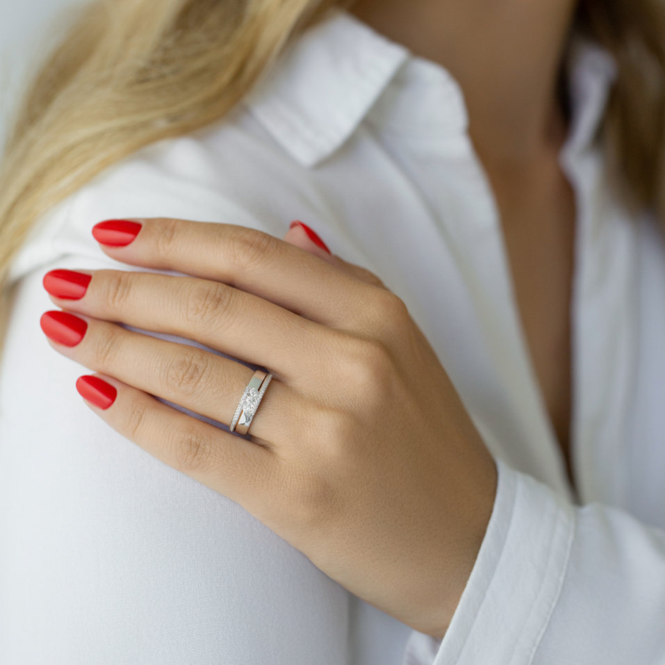 Prsten s diamanty Diamond Message