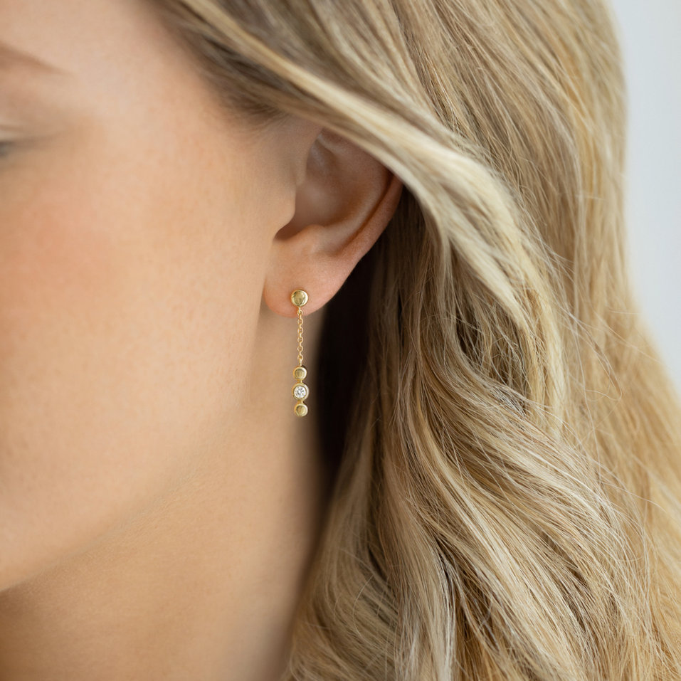 Náušnice s diamantem Miracle Waterfall