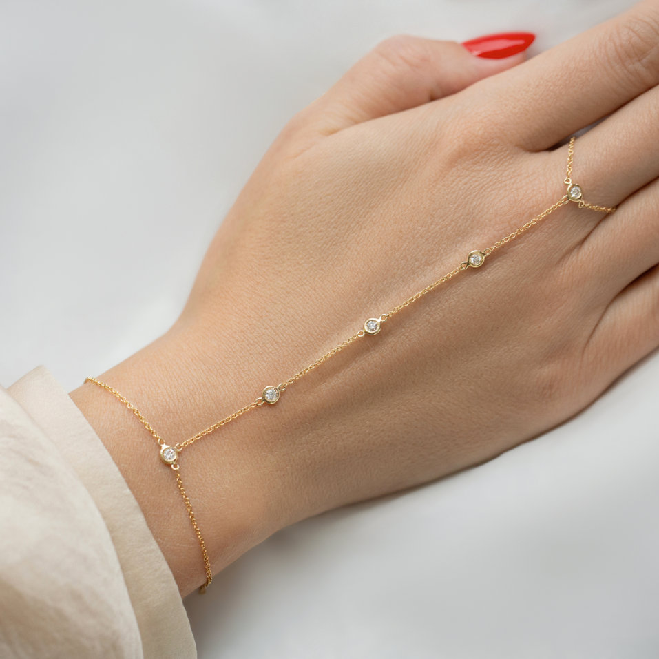 Náramek s diamanty Circles Connection