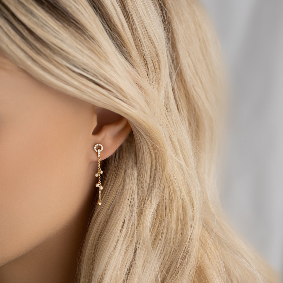 Náušnice s diamanty Meinrad