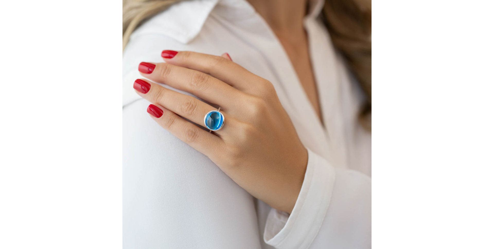 Prsten s topazem Mountain Lake