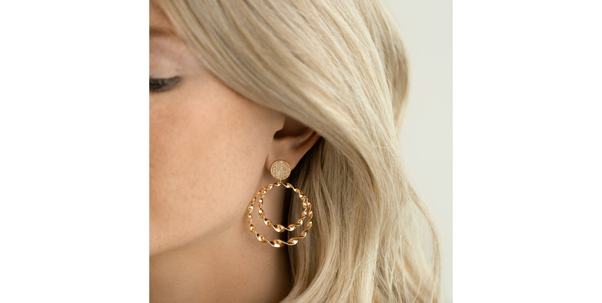 Náušnice s hnědými diamanty Arabic Treasure