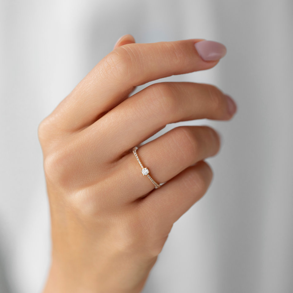 Prsten s diamanty Glittery Love