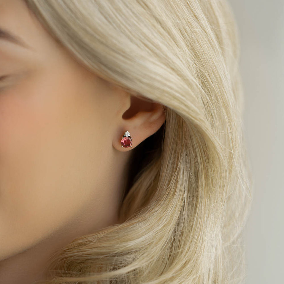 Náušnice s turmalínem a diamantem Dream Sin