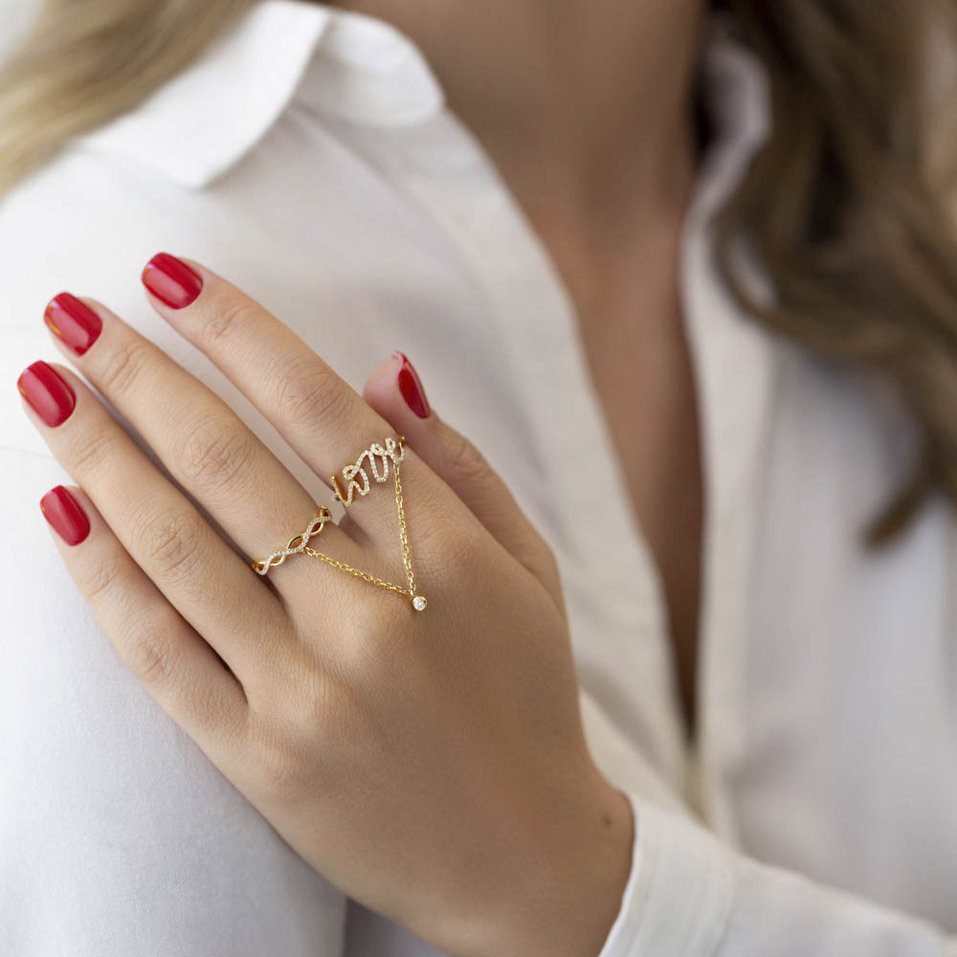 Prsten s diamanty Achille