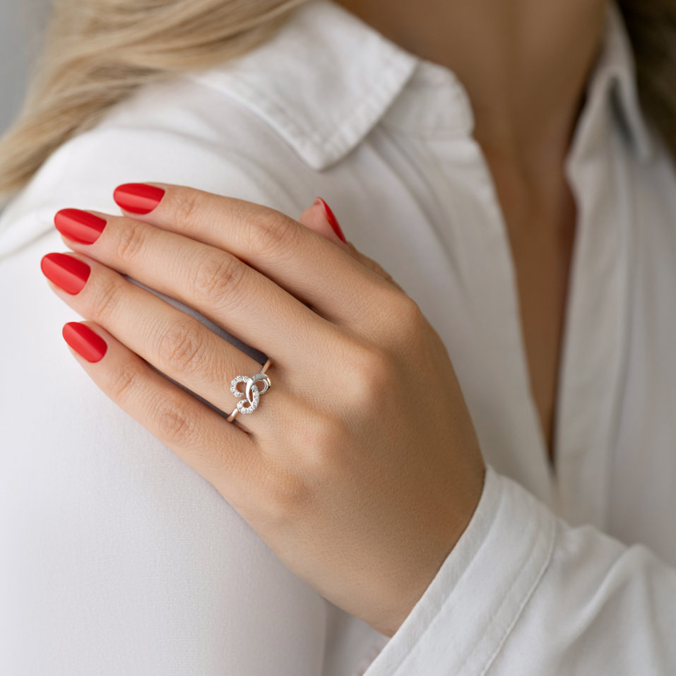 Prsten s diamantem Daria