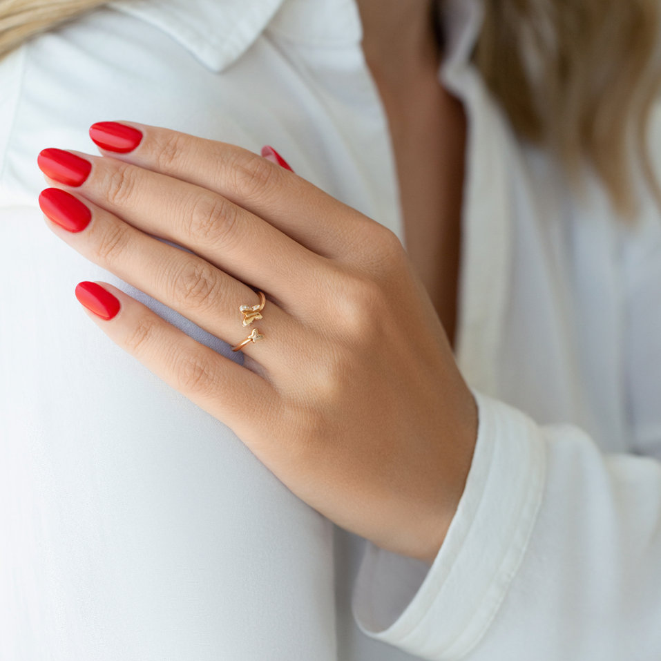 Prsten s diamanty The Butterfly Bond