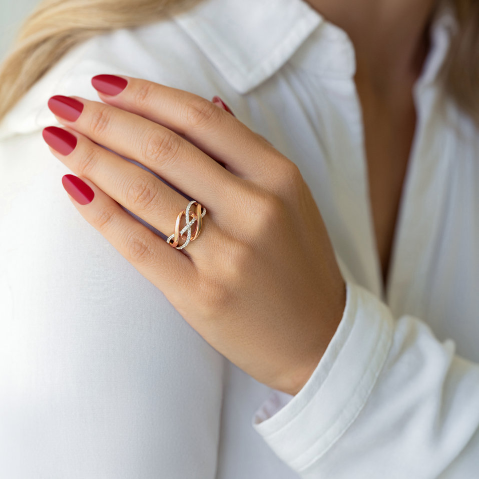 Prsten s diamanty Adelide