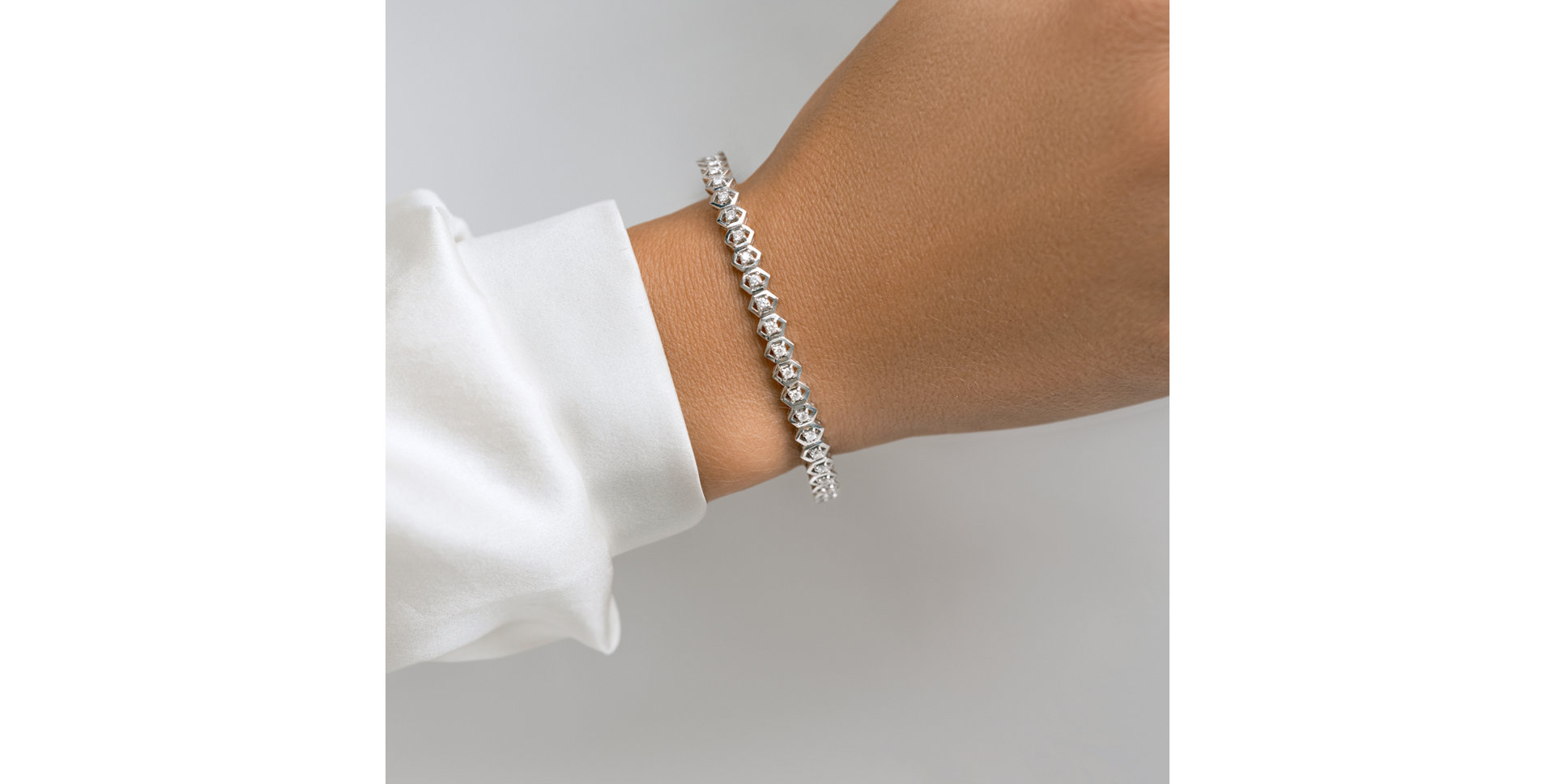 Náramek s diamanty Glossy Highness