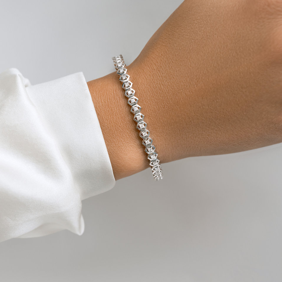 Náramek s diamanty Glossy Highness