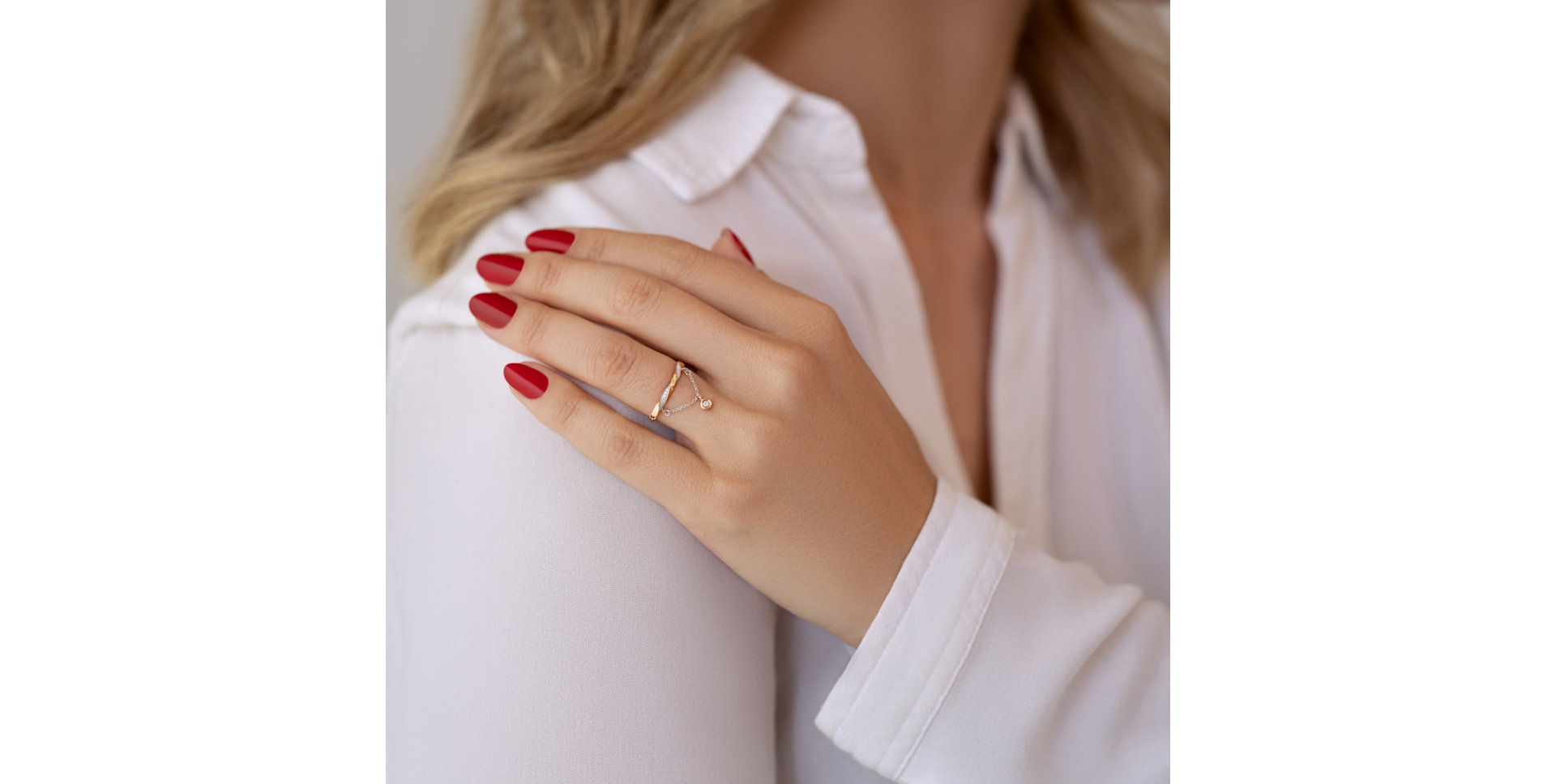 Prsten s diamanty Sweet Chain