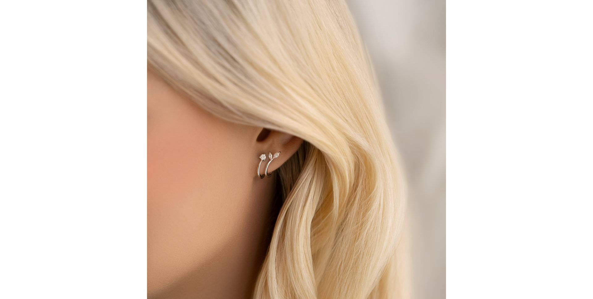 Náušnice s diamantem Fresh Start