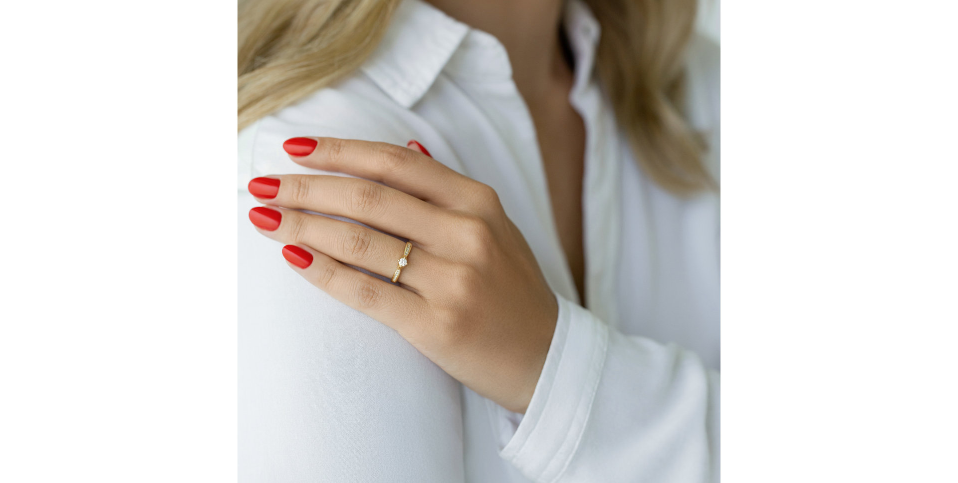 Prsten s diamanty Moon King