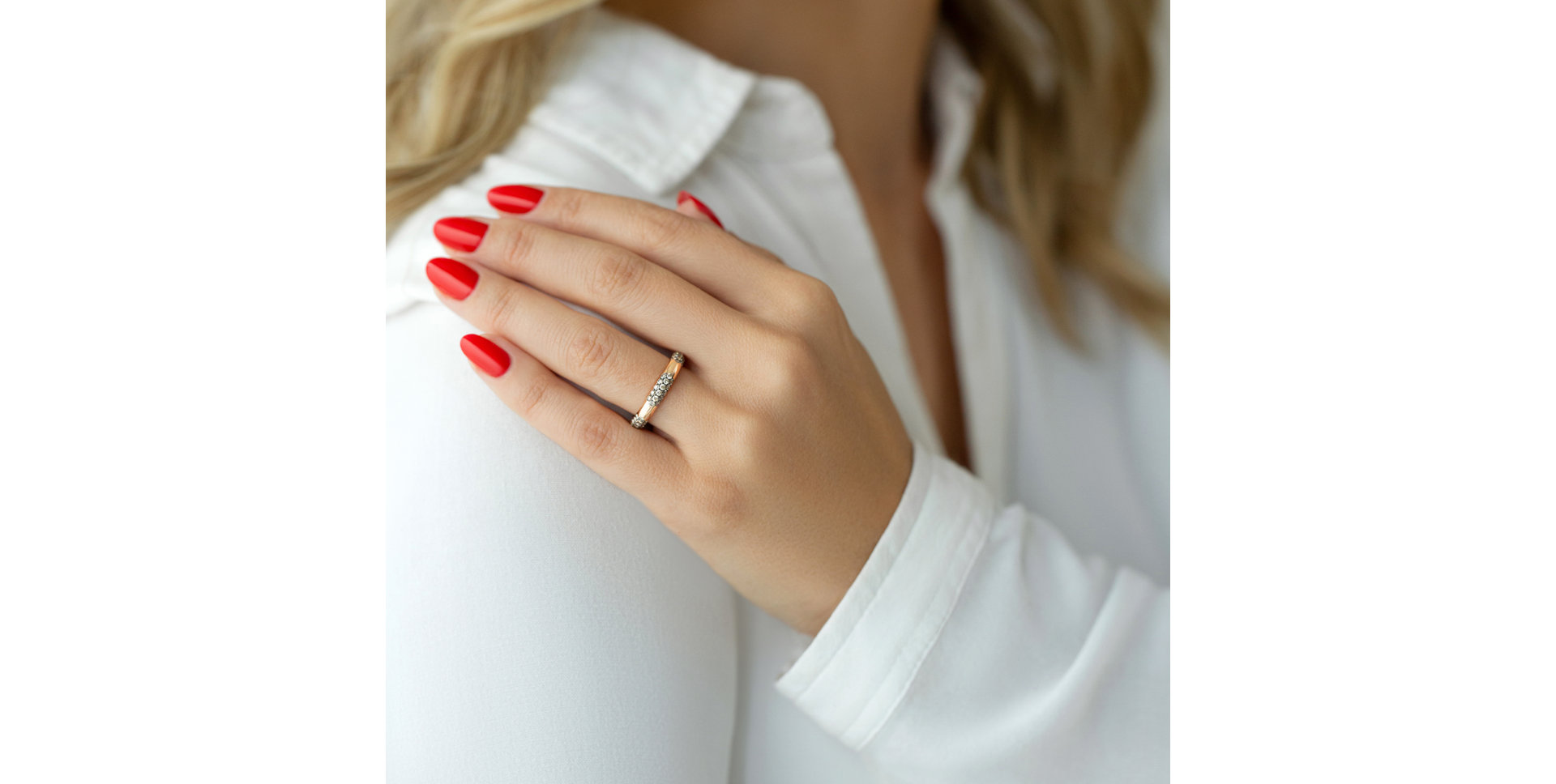 Prsten s hnědými diamanty Night Odyssey