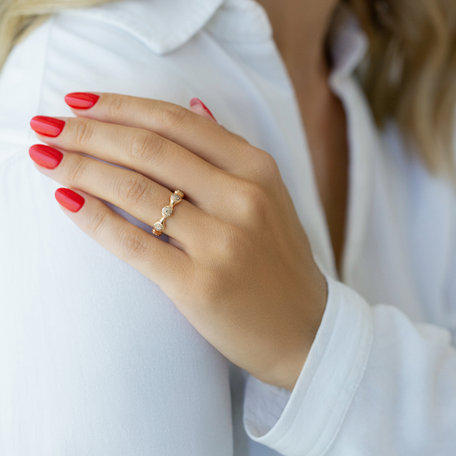 Prsten s hnědými diamanty Vesper Passion