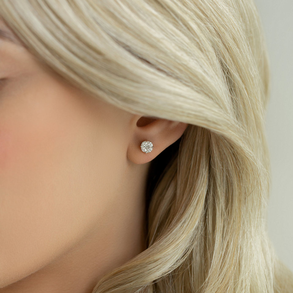 Náušnice s diamanty Amorous Bliss